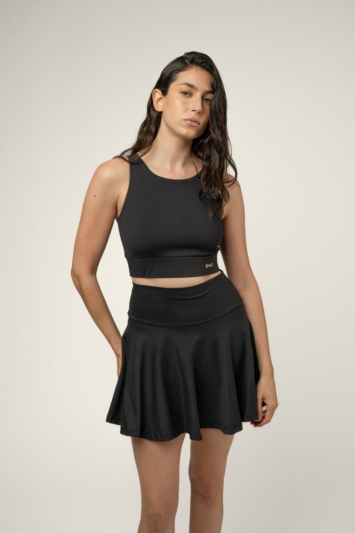 Crop top negro