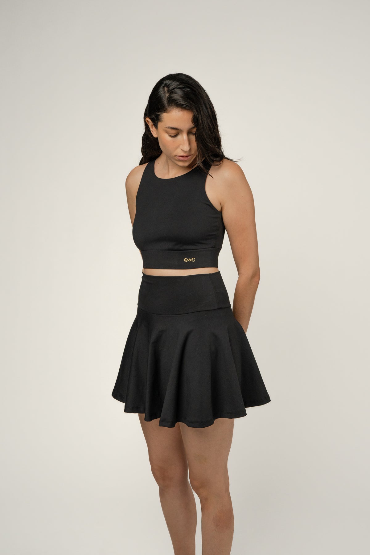 Crop top negro
