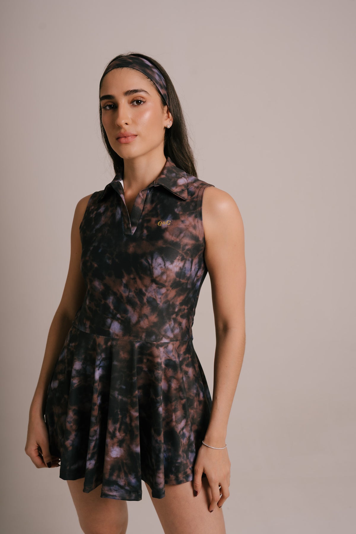 Vestido animal print morado