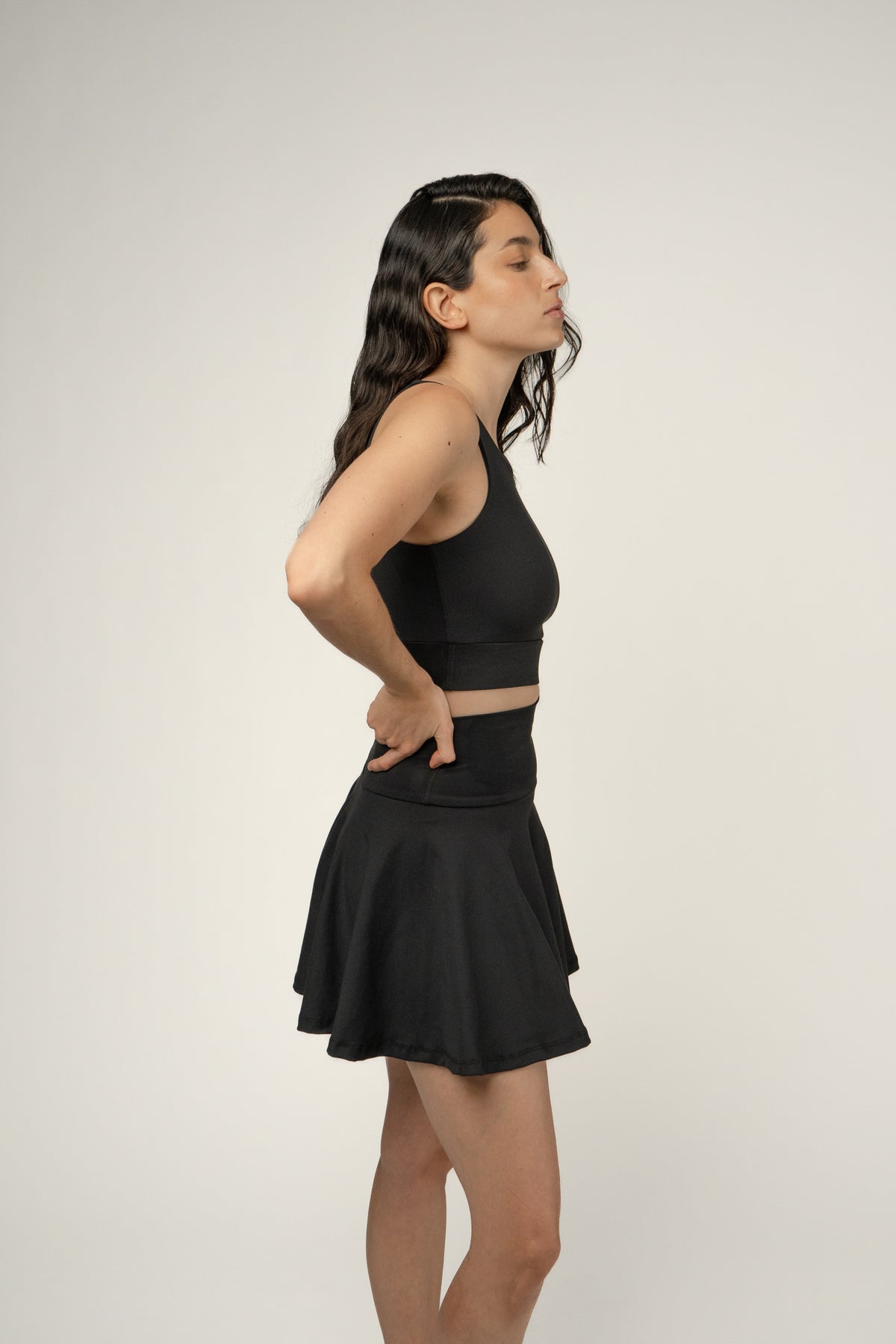Crop top negro