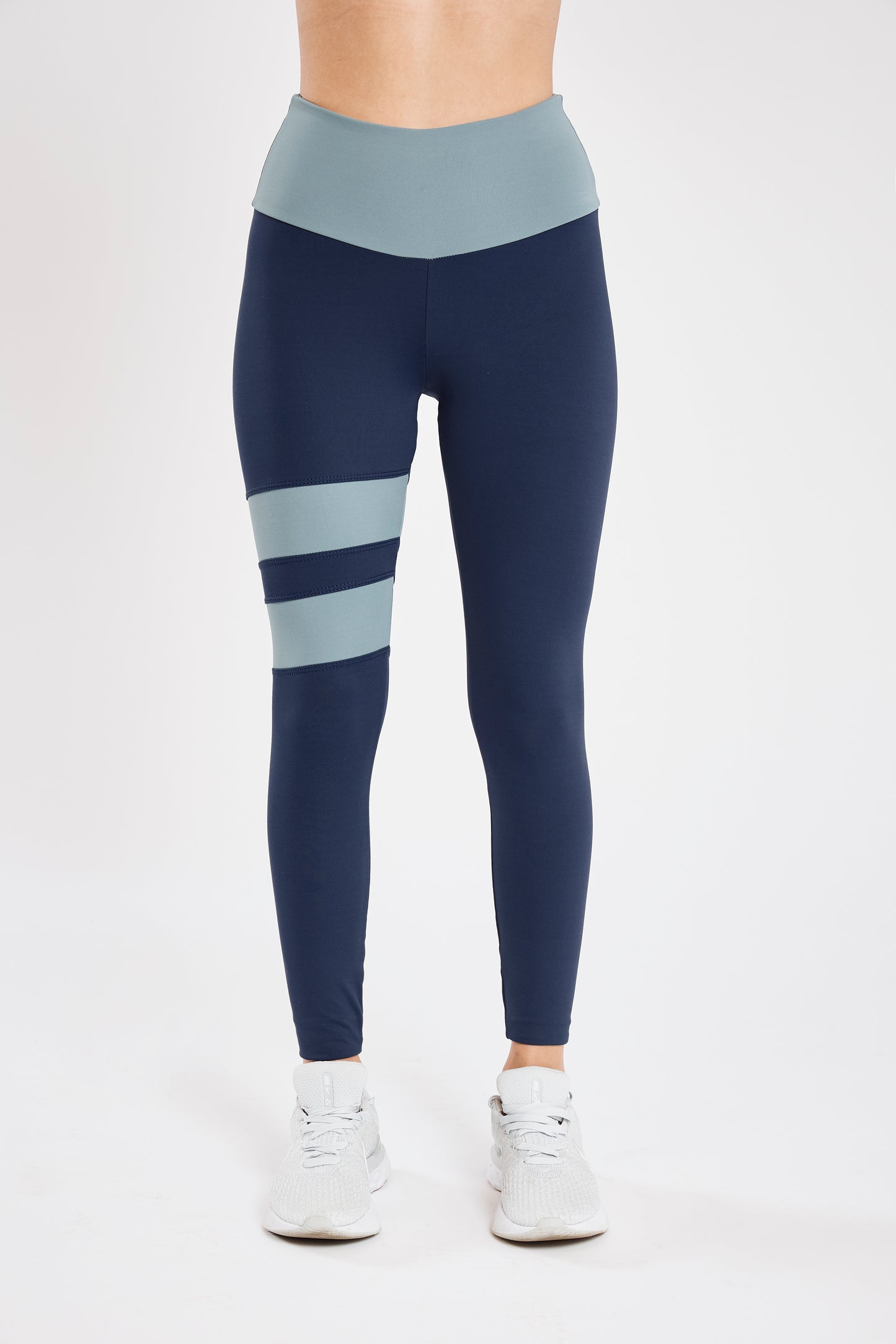 Legging bicolor azul