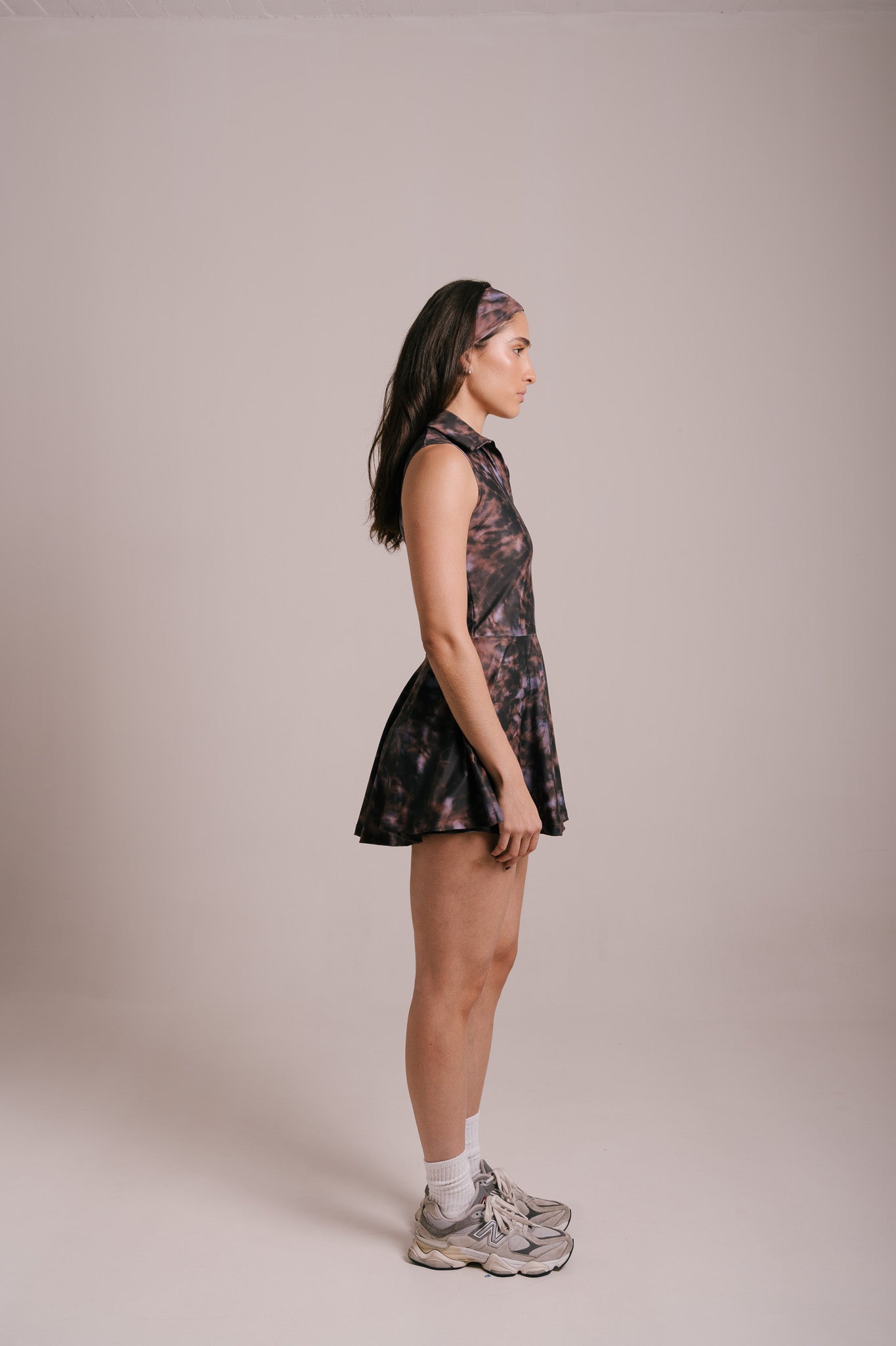 Vestido purple print